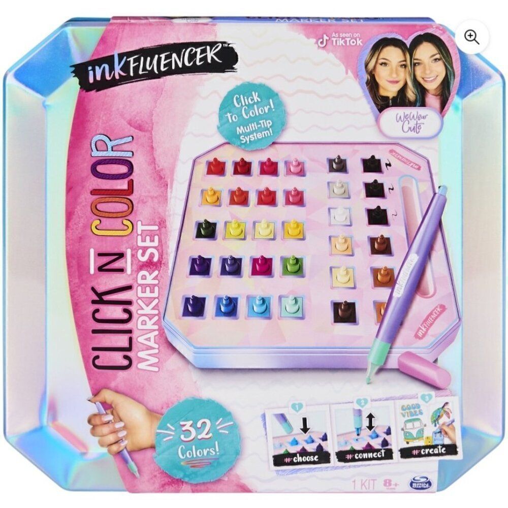Inkfluencer Click & Color 32 Marker Set